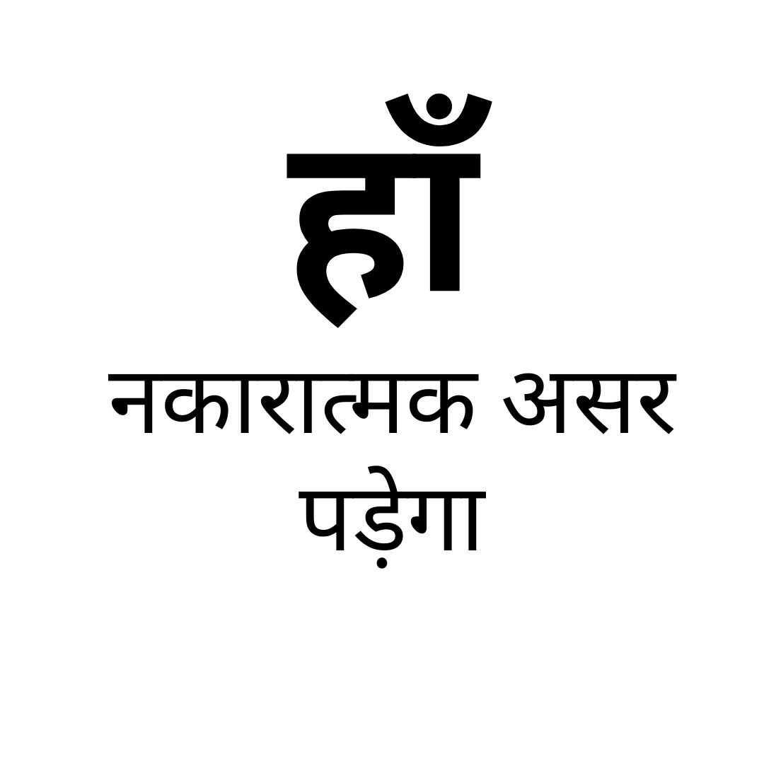 हाँ, नकारात्मक असर पड़ेगा