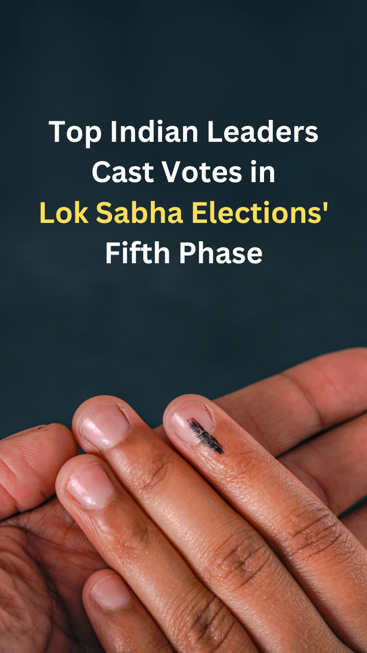 Top Indian Leaders Cast Votes in Lok Sabha Elections' Fifth Phase